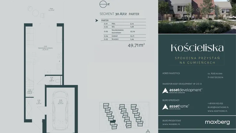 Rzut - Dom na sprzedaż 4 pokoje o powierzchni 135,15 m² - numer 30.A w Kościeliska