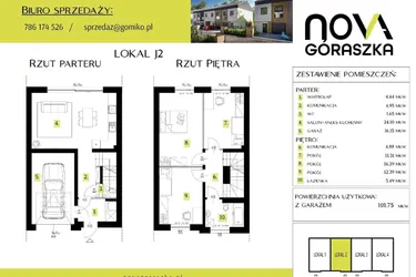 Rzut - Mieszkanie na sprzedaż 5 pokoi o powierzchni 147,9 m² - numer J2 w Nova Góraszka