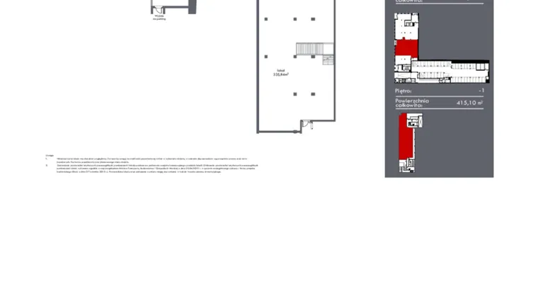 Rzut - Lokal użytkowy na sprzedaż 2 pokoje o powierzchni 682,35 m² - numer LU.02 w Manu Park