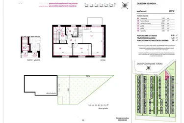 Rzut - Mieszkanie na sprzedaż 3 pokoje o powierzchni 51,36 m² - numer B57-2 w Aleja Kwitnącej Wiśni