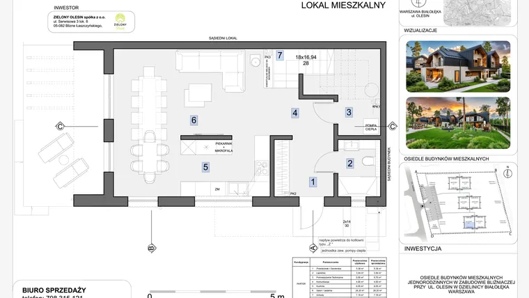 Rzut - Dom na sprzedaż 4 pokoje o powierzchni 140,18 m² - numer 6 w Zielony Olesin