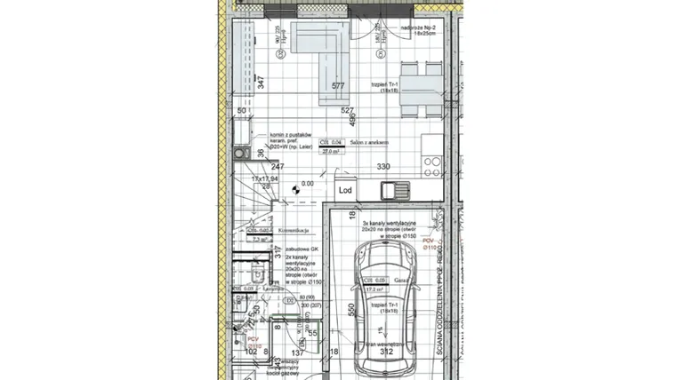Rzut - Dom na sprzedaż 4 pokoje o powierzchni 114,55 m² - numer C7 w Osiedle Szatonia etap III