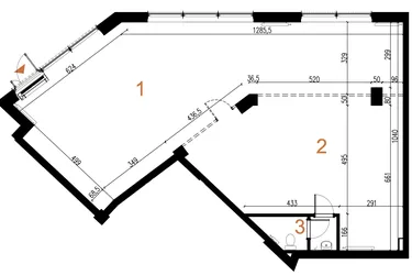 Rzut - Lokal użytkowy na sprzedaż 1 pokój o powierzchni 138,35 m² - numer U8 w Odrzańskie Bulvary