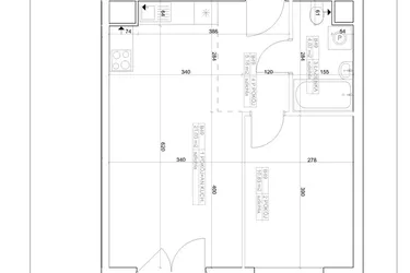 Rzut - Mieszkanie na sprzedaż 2 pokoje o powierzchni 41,11 m² - numer I-B49 w Industria etap I-B