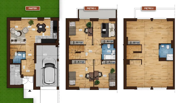 Rzut - Dom na sprzedaż 7 pokoi o powierzchni 146,01 m² - numer 23/1 w Osiedle Albatrosów