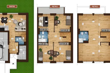 Rzut - Dom na sprzedaż 7 pokoi o powierzchni 146,09 m² - numer 23C/2 w Osiedle Albatrosów