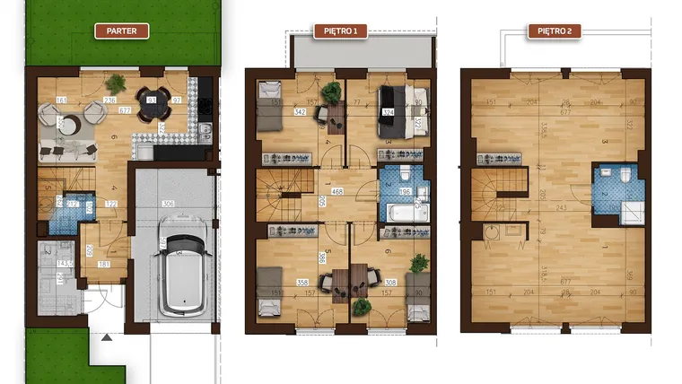 Rzut - Dom na sprzedaż 7 pokoi o powierzchni 145,9 m² - numer 23C/1 w Osiedle Albatrosów