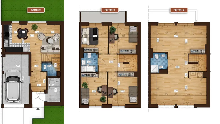 Rzut - Dom na sprzedaż 7 pokoi o powierzchni 145,73 m² - numer 25A/1 w Osiedle Albatrosów