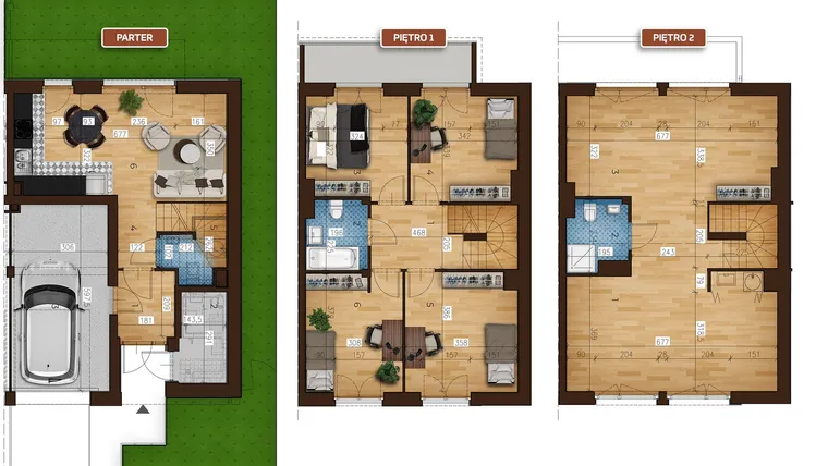 Rzut - Dom na sprzedaż 7 pokoi o powierzchni 146,16 m² - numer 25B/1 w Osiedle Albatrosów