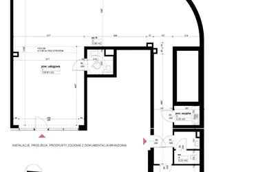 Rzut - Lokal użytkowy na sprzedaż 1 pokój o powierzchni 156,52 m² - numer B/1/0/1 w Malta Wołkowyska etap III