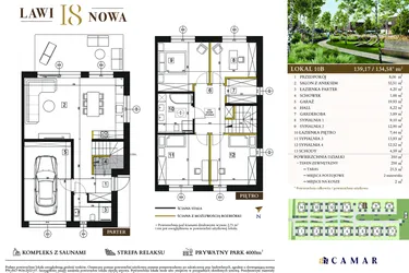 Rzut - Dom na sprzedaż 5 pokoi o powierzchni 134,48 m² - numer 10B w Lawinowa 18