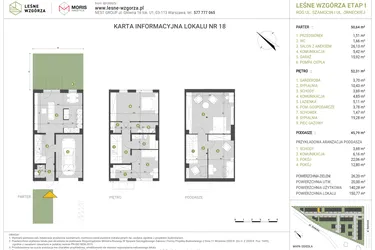 Rzut - Dom na sprzedaż 4 pokoje o powierzchni 150,77 m² - numer 18 w Leśne Wzgórza etap I-II