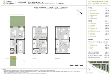 Rzut - Dom na sprzedaż 4 pokoje o powierzchni 150,77 m² - numer 20 w Leśne Wzgórza etap I-II
