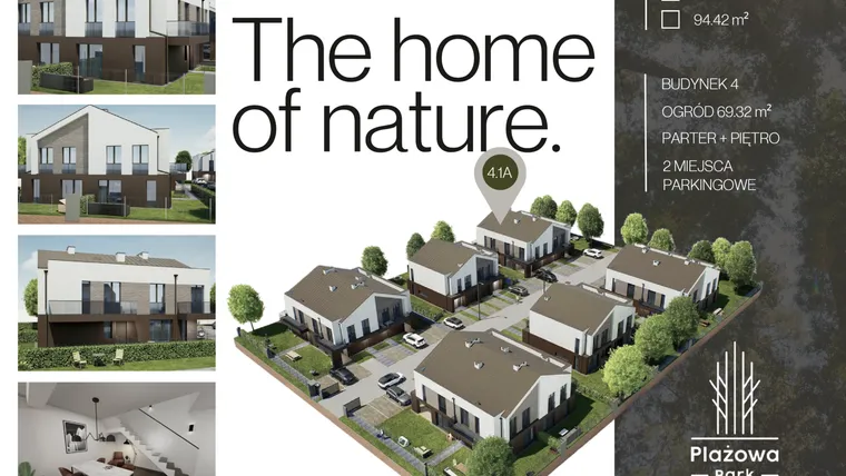 Rzut - Mieszkanie na sprzedaż 4 pokoje o powierzchni 94,42 m² - numer 4.1A w Plażowa Park Głowno