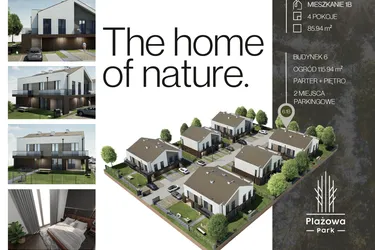 Rzut - Dom na sprzedaż 4 pokoje o powierzchni 85,94 m² - numer 6.1B w Plażowa Park Głowno