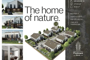 Rzut - Dom na sprzedaż 4 pokoje o powierzchni 85,94 m² - numer 4.1B w Plażowa Park Głowno
