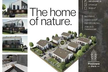 Rzut - Dom na sprzedaż 4 pokoje o powierzchni 85,94 m² - numer 9.1B w Plażowa Park Głowno