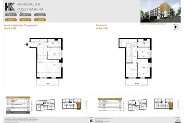 Rzut - Mieszkanie na sprzedaż 5 pokoi o powierzchni 89,86 m² - numer LM15 w Kameralna Koszykarska