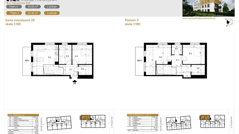 Rzut - Mieszkanie na sprzedaż 5 pokoi o powierzchni 101,12 m² - numer LM20 w Kameralna Koszykarska
