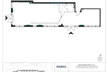 Rzut - Lokal użytkowy na sprzedaż 1 pokój o powierzchni 149,22 m² - numer I.U01 w Nadmotławie Apartments
