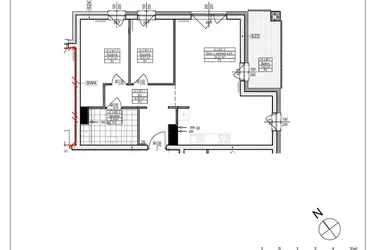 Rzut - Mieszkanie na sprzedaż 3 pokoje o powierzchni 64,84 m² - numer A1.11 w Osiedle Zielone bud. A1, B8