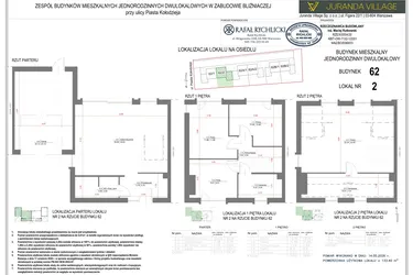 Rzut - Mieszkanie na sprzedaż 4 pokoje o powierzchni 133,4 m² - numer A2 w Juranda Village etap III