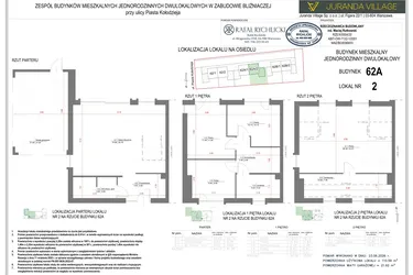 Rzut - Mieszkanie na sprzedaż 4 pokoje o powierzchni 110,59 m² - numer B2 w Juranda Village etap III