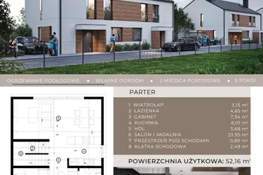 Rzut - Dom na sprzedaż 5 pokoi o powierzchni 102,58 m² - numer A.11.2 w Pustynna 51