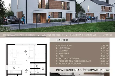 Rzut - Dom na sprzedaż 5 pokoi o powierzchni 102,58 m² - numer A.13.1 w Pustynna 51