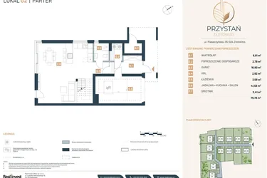 Rzut - Dom na sprzedaż 5 pokoi o powierzchni 151,66 m² - numer G2 w Przystań Złotokłos