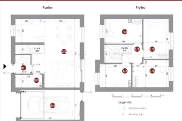 Rzut - Dom na sprzedaż 4 pokoje o powierzchni 102,6 m² - numer 3A w Parkowy Zakątek