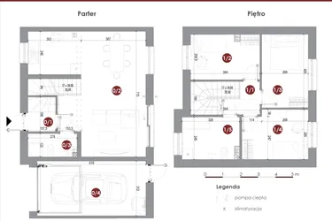 Rzut - Dom na sprzedaż 4 pokoje o powierzchni 102,6 m² - numer 4A w Parkowy Zakątek