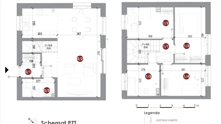 Rzut - Dom na sprzedaż 4 pokoje o powierzchni 87,97 m² - numer 15 w Parkowy Zakątek
