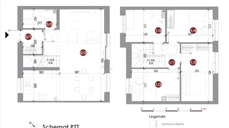 Rzut - Dom na sprzedaż 4 pokoje o powierzchni 89,32 m² - numer 9A w Parkowy Zakątek