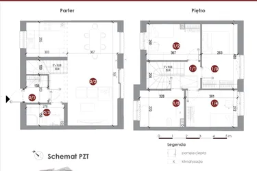 Rzut - Dom na sprzedaż 4 pokoje o powierzchni 89,38 m² - numer 22B w Parkowy Zakątek