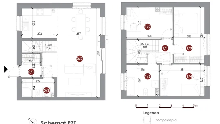 Rzut - Dom na sprzedaż 4 pokoje o powierzchni 87,97 m² - numer 10 w Parkowy Zakątek