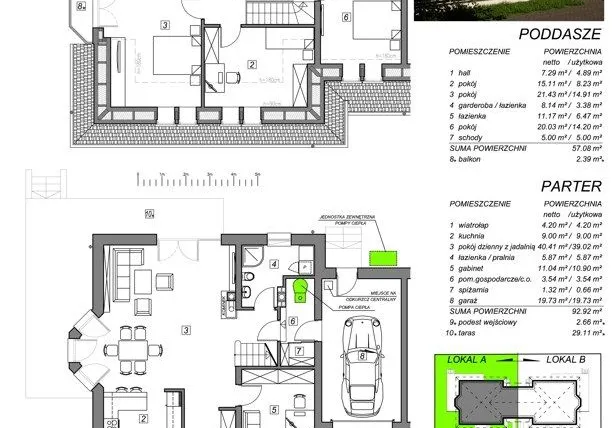 Rzut - Dom na sprzedaż 5 pokoi o powierzchni 150 m² - numer 3A w Willa Kamieniec Wrocławski
