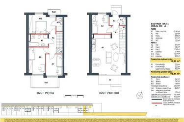 Rzut - Dom na sprzedaż 5 pokoi o powierzchni 96,65 m² - numer 16a w Waw.Re