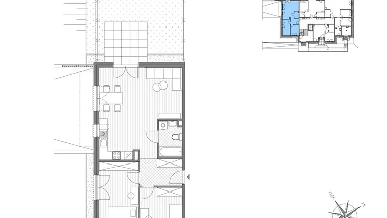 Rzut - Mieszkanie na sprzedaż 3 pokoje o powierzchni 67,37 m² - numer C.1 w Stawowa ABC