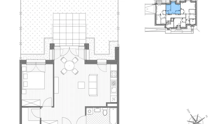 Rzut - Mieszkanie na sprzedaż 2 pokoje o powierzchni 52,92 m² - numer C.2 w Stawowa ABC