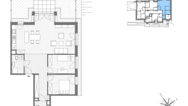 Rzut - Mieszkanie na sprzedaż 3 pokoje o powierzchni 88,35 m² - numer C.3 w Stawowa ABC