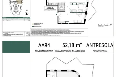 Rzut - Mieszkanie na sprzedaż 1 pokój o powierzchni 119,25 m² - numer A94 w Drago