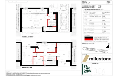 Rzut - Dom na sprzedaż 5 pokoi o powierzchni 112,61 m² - numer 3.B w Zachodnia Wesoła