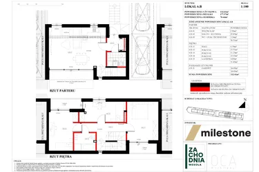 Rzut - Dom na sprzedaż 5 pokoi o powierzchni 112,61 m² - numer 6.B w Zachodnia Wesoła