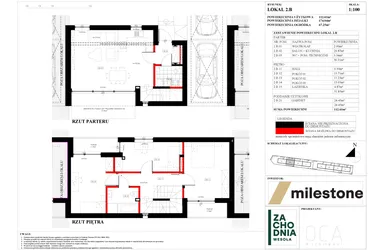 Rzut - Dom na sprzedaż 5 pokoi o powierzchni 112,61 m² - numer 2.B w Zachodnia Wesoła