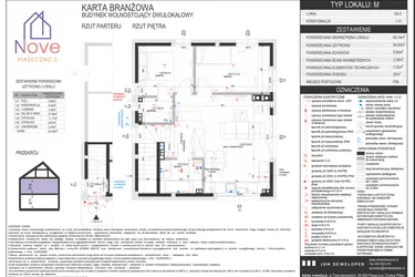 Rzut - Dom na sprzedaż 3 pokoje o powierzchni 54,45 m² - numer G6.2 w Nove Piaseczno 2 etap G