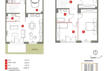 Rzut - Dom na sprzedaż 5 pokoi o powierzchni 130,18 m² - numer 4 w Słoneczny Zakątek