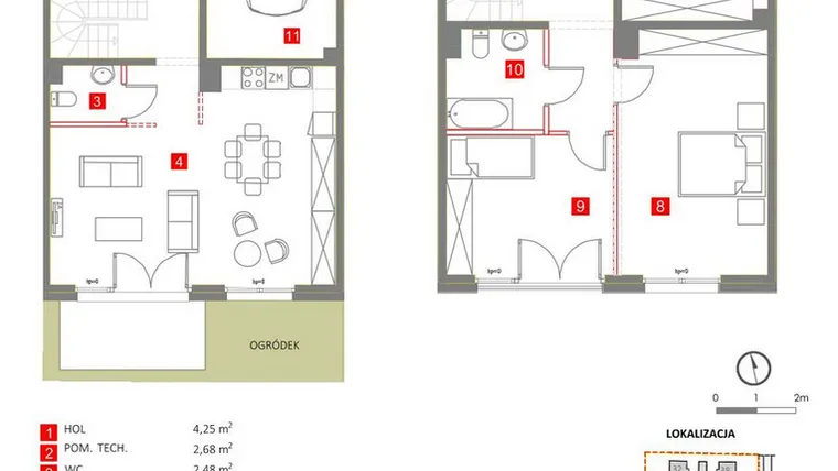 Rzut - Dom na sprzedaż 5 pokoi o powierzchni 130,18 m² - numer 4 w Słoneczny Zakątek