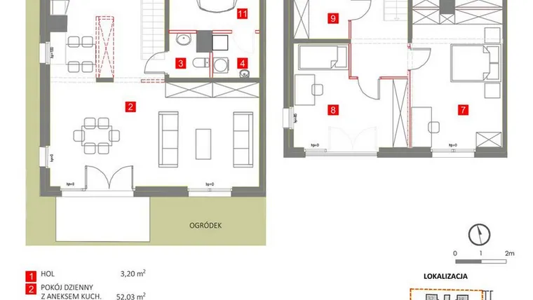 Rzut - Dom na sprzedaż 4 pokoje o powierzchni 150,84 m² - numer 14 w Słoneczny Zakątek