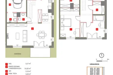Rzut - Dom na sprzedaż 4 pokoje o powierzchni 150,41 m² - numer 8 w Słoneczny Zakątek